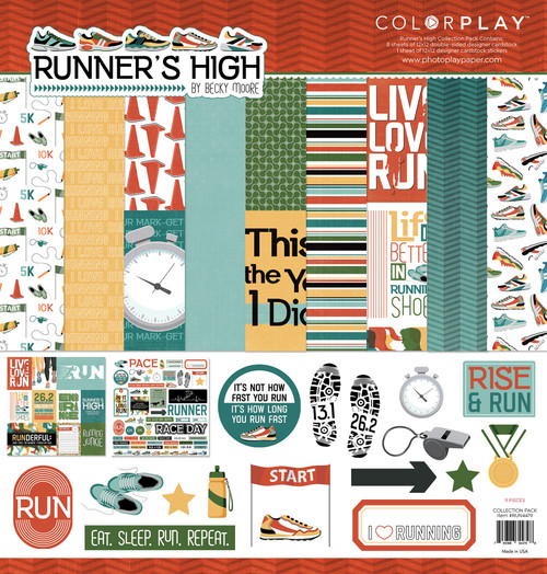 PhotoPlay Collection Pack 12"X12"-Runner's High - 5A0020QG-1G3HG - 709388344798