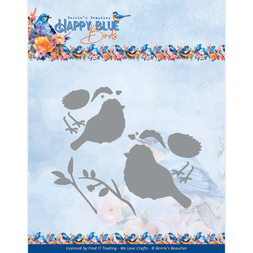 Find It Trading Berries Beauties Die-Happy Birds Happy Blue Birds 5A0020TT-1G3LV - 8718715135574