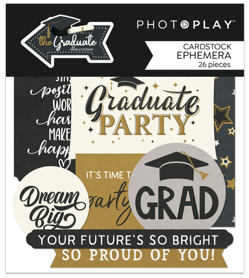 3 Pack The Graduate Ephemera Cardstock Die-Cuts-The Graduate 5A0020QD-1G3H2 - 709388344941