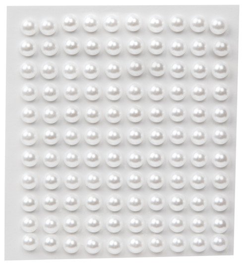 12 Pack CousinDIY Acrylic Adhesive Gems 6mm-Pearl GEMS6MM-3335