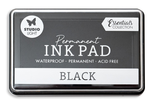 3 Pack Studio Light Essentials Permanent Ink Pad-Nr. 24, Black Ink COINKP24 - 8713943148785