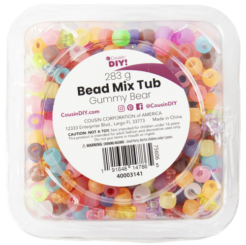 3 Pack CousinDIY Bead Tub-Gummy Bears 40003141