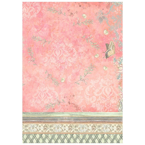 2 Pack - Stamperia Assorted Rice Paper Backgrounds A6 8/Pkg-Orchids And Cats - FSAK6017