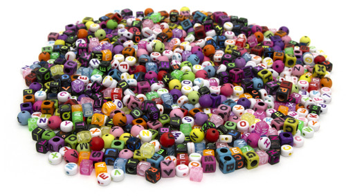 3 Pack - CousinDIY Alphabet Bead Mix-Neon - 34736166