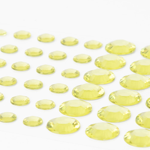 CousinDIY Adhesive Rhinestones 60/Pkg-Yellow - CCRHINES-3073