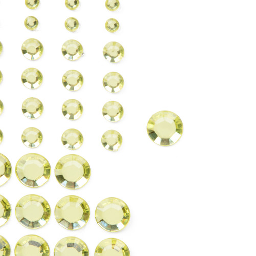 CousinDIY Adhesive Rhinestones 60/Pkg-Yellow - CCRHINES-3073