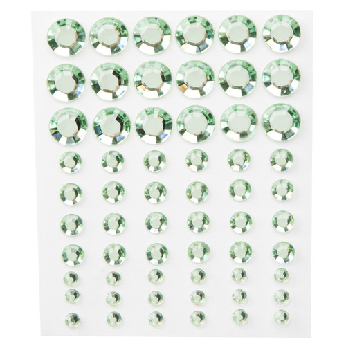 CousinDIY Adhesive Rhinestones 60/Pkg-Green CCRHINES-3074