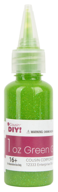 CousinDIY Glitter Glue 25/Pkg-5 Assorted Colors 40030AST