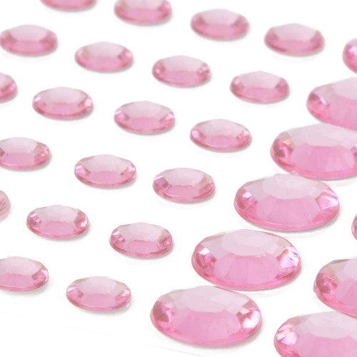 CousinDIY Adhesive Rhinestones 60/Pkg-Pink CCRHINES-3077