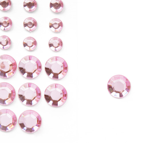CousinDIY Adhesive Rhinestones 60/Pkg-Pink - CCRHINES-3077 CousinDIY Adhesive Rhinestones 60/Pkg-Pink - CCRHINES-3077