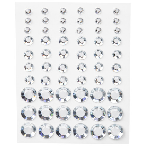 CousinDIY Adhesive Rhinestones 60/Pkg-Crystal CCRHINES-3078