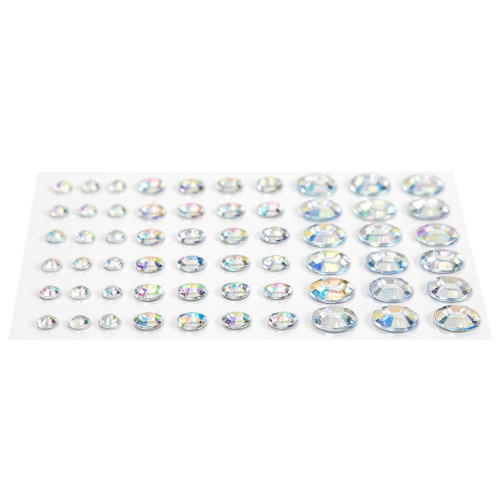 CousinDIY Adhesive Rhinestones 60/Pkg-Crystal Aurora Borealis - CCRHINES-3079