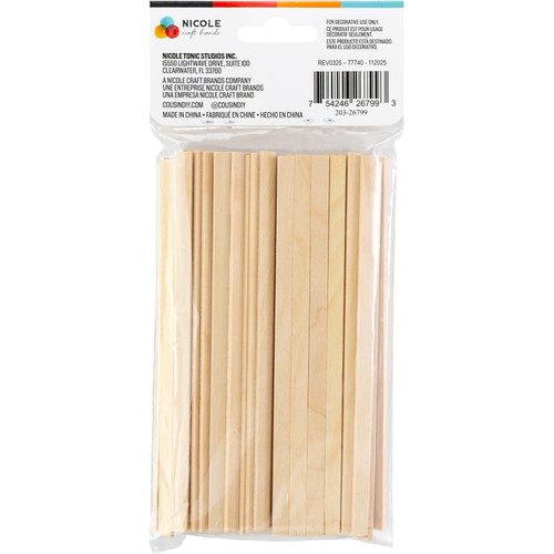 CousinDIY Craft Sticks 75/Pkg-Natural 5.75" - 20326799