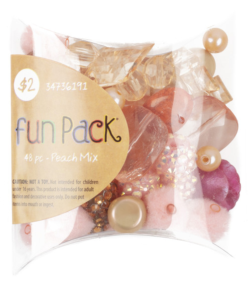 12 Pack CousinDIY Bead Mix-Peach Mix 34736191 - 191648054262
