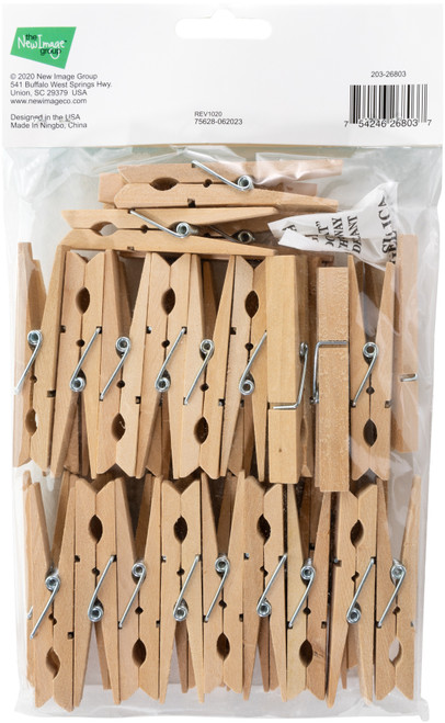 CousinDIY Medium Spring Clothespins 40/Pkg-Natural 2.875" - 20326803 CousinDIY Medium Spring Clothespins 40/Pkg-Natural 2.875" - 20326803
