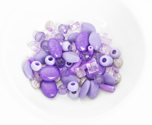 12 Pack - CousinDIY Fun Pack Bead Mix-Light Purple Mix - 34736198