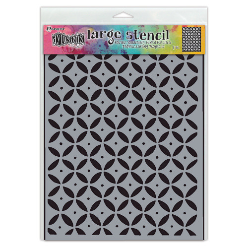 Dyan Reaveley's Dylusions Stencils 9"X12"-Dot Grid - DYSL-1G375 - 789541085041 Dyan Reaveley's Dylusions Stencils 9"X12"-Dot Grid - DYSL-1G375 - 789541085041