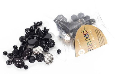 12 Pack - CousinDIY Fun Pack Bead Mix-Black Mix - 34736201 12 Pack - CousinDIY Fun Pack Bead Mix-Black Mix - 34736201