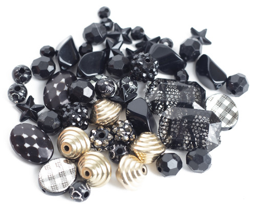 12 Pack CousinDIY Bead Mix-Black Mix 34736201