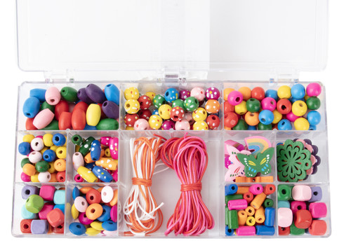 2 Pack - CousinDIY Colorful Wood Bead Set-350/Pkg - 40003221 2 Pack - CousinDIY Colorful Wood Bead Set-350/Pkg - 40003221