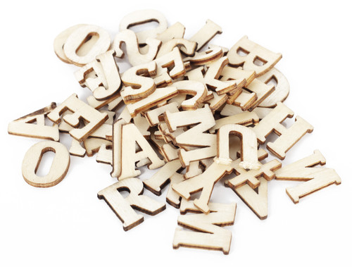 6 Pack - CousinDIY Unfinished Wood Alphabet Blocks .75" 54/Pkg-Serif - 20024728
