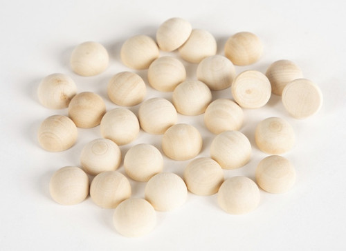 6 Pack - CousinDIY Unfinished Wood Split Ball 21/Pkg- - 40001258
