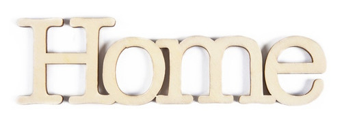 CousinDIY Unfinished Wood Script Phrase-Home Block - CCSCRIPT-1272 - 191648105933