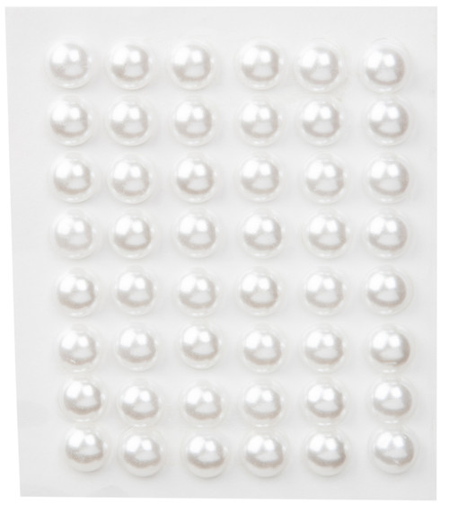 CousinDIY Acrylic Adhesive Gems 10mm-Pearl - GEMS10MM-3336