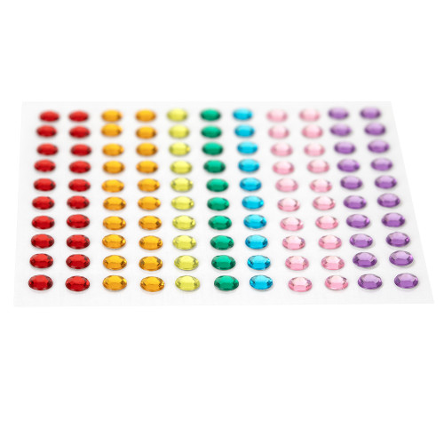 CousinDIY Acrylic Adhesive Gems 6mm-Rainbow - A50026M8-3337 CousinDIY Acrylic Adhesive Gems 6mm-Rainbow - A50026M8-3337