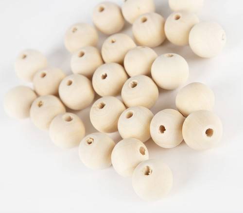 6 Pack - CousinDIY Wood Beads Value Pack 27/Pkg-19.1mm - 20110366