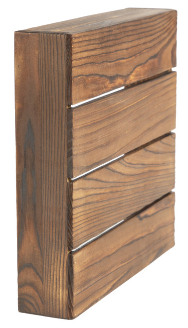 6 Pack - CousinDIY Rustic Slatwood Sign Board 8"X8"-Brown Wood - 20325271
