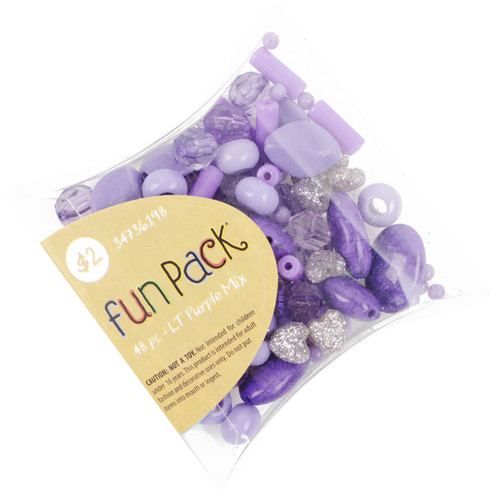 CousinDIY Fun Pack Bead Mix-Light Purple Mix 34736198