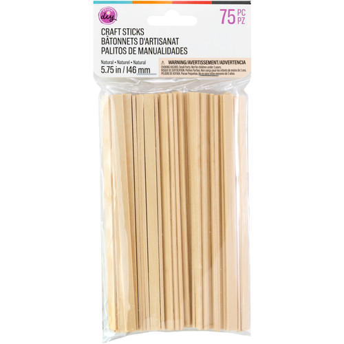 6 Pack - CousinDIY Craft Sticks 75/Pkg-Natural 5.75" - 20326799 - 754246267993