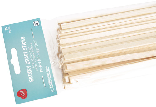 6 Pack CousinDIY Craft Sticks 75/Pkg-Natural 5.75" 20326799