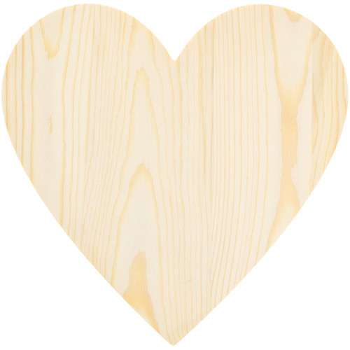 CousinDIY Unfinished Wood Shape-Heart 9" - 40001230 - 191648105513
