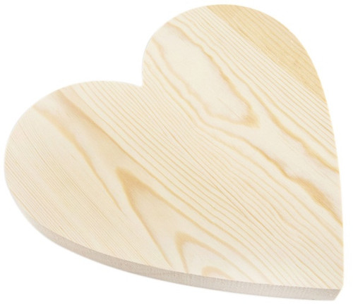 CousinDIY Unfinished Wood Shape-Heart 9" 40001230
