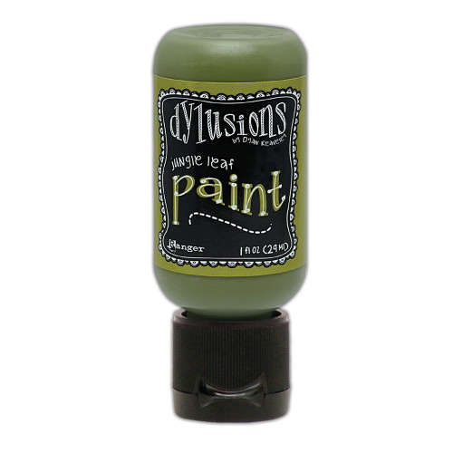 Dylusions Acrylic Paint 1oz-Jungle Leaf DYQ-1G370 - 789541085669