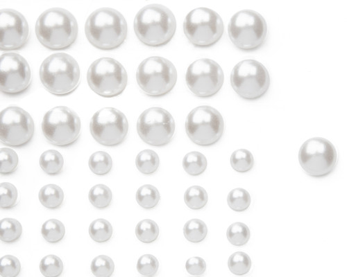 CousinDIY Adhesive Pearls 60/Pkg-Pearl White 40003006