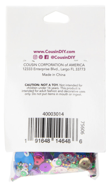 CousinDIY Crystal Sequins 1oz-Floral Shapes 40003014