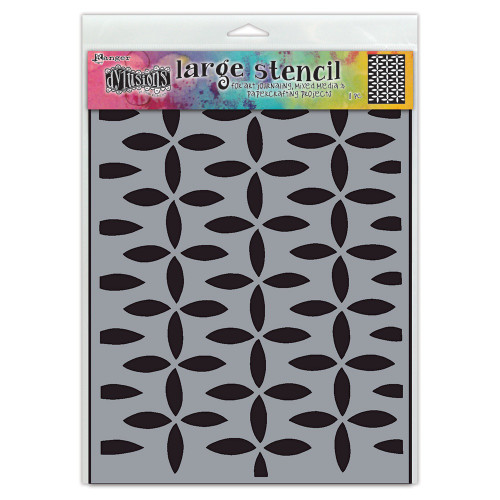 Dyan Reaveley's Dylusions Stencils 9"X12"-Retro Grid - DYSL-1G377 - 789541085072 Dyan Reaveley's Dylusions Stencils 9"X12"-Retro Grid - DYSL-1G377 - 789541085072