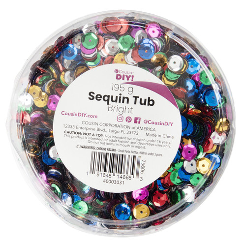 CousinDIY Sequin Tub-Bright - 40003031