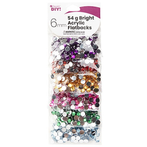 CousinDIY Acrylic Flatbacks 6mm-Bright - 40003083 - 191648147179