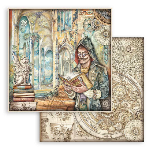 Stamperia Double-Sided Paper Pad 12"X12" 10/Pkg-Sir Vagabond In Fantasy World SBBL148