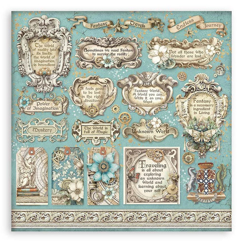 Stamperia Double-Sided Paper Pad 8"X8" 10/Pkg-Sir Vagabond In Fantasy World, 10 Desing SBBS98