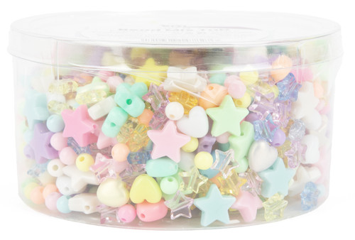 CousinDIY Bead Tub-Pastel Hearts & Star - 40003137 - 191648147827