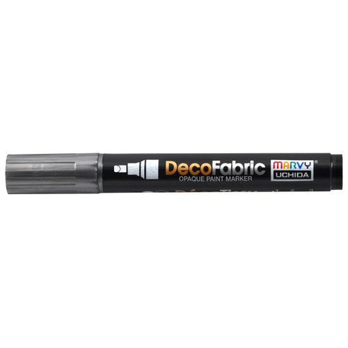 6 Pack Uchida DecoFabric Opaque Paint Marker Chisel Tip-Pearl Black 5A00219T-1G43K - 028617263106