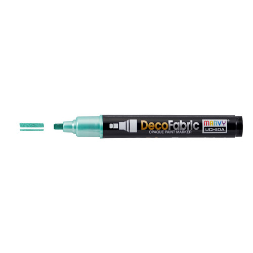 6 Pack - Uchida DecoFabric Opaque Paint Marker Chisel Tip-Pearl Green - 5A00219T-1G43Q - 028617263403