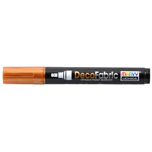 6 Pack Uchida DecoFabric Opaque Paint Marker Chisel Tip-Metallic Copper 5A00219T-1G43Y - 028617255705