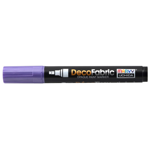 6 Pack Uchida DecoFabric Opaque Paint Marker Chisel Tip-Pearl Violet 5A00219T-1G44B - 028617263809