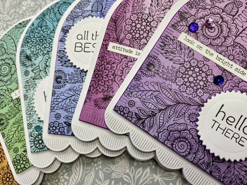 2 Pack - Craft Consortium Double-Sided Paper Pad 6"X6" 40/Pkg-Ombre - 5A0021H0-1G491